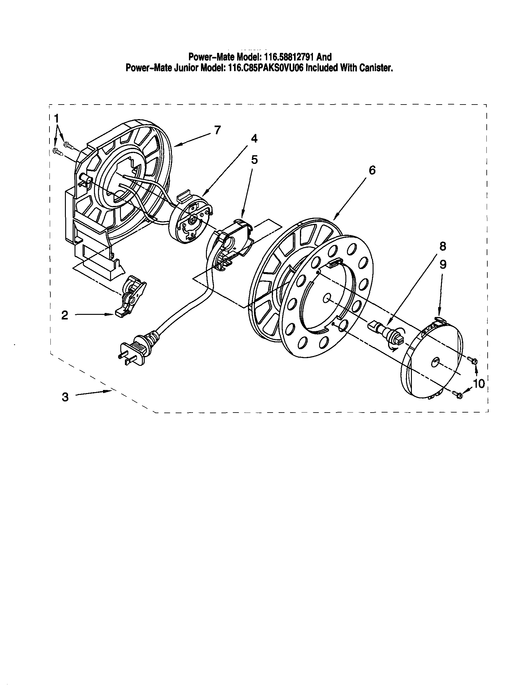 Power cord reel