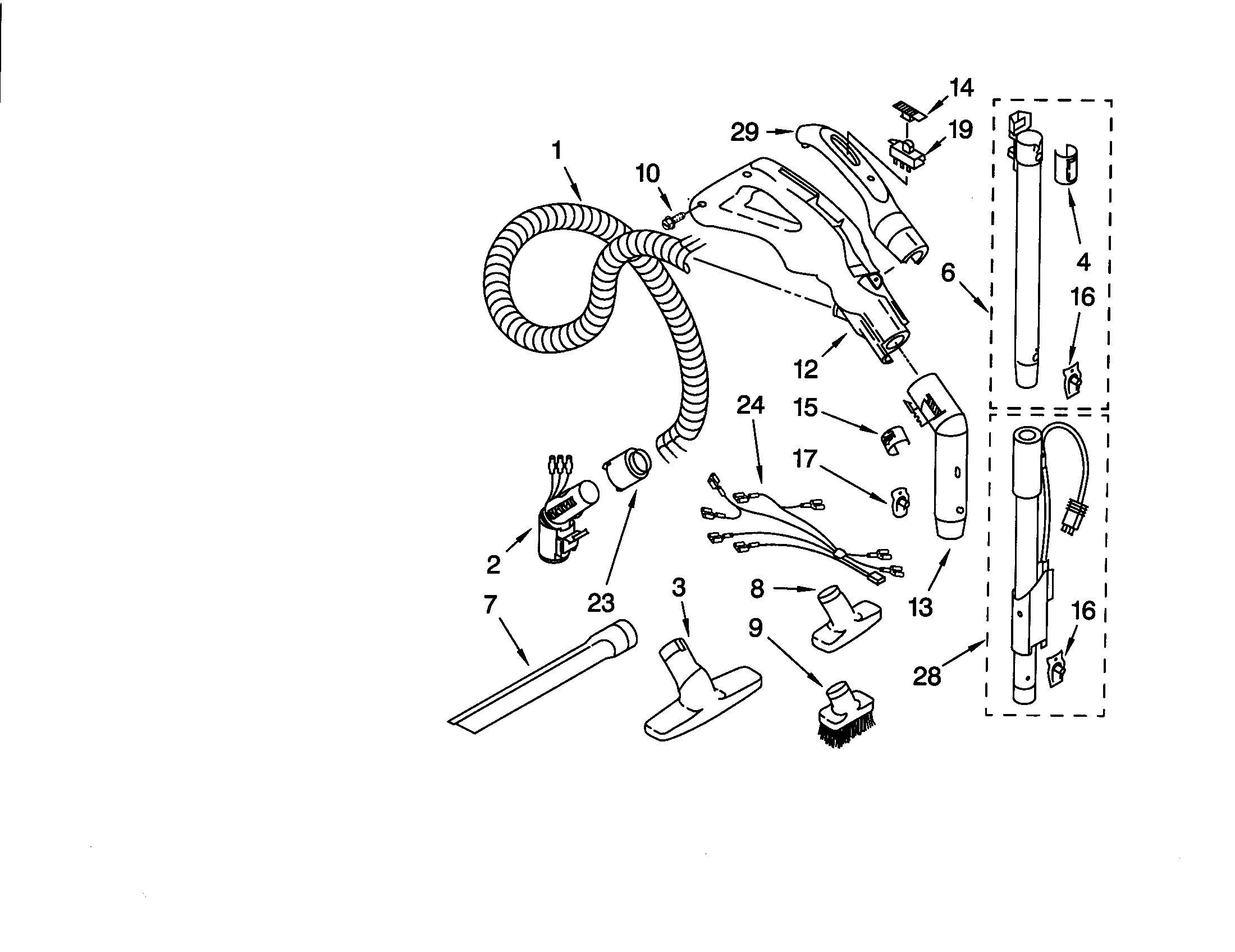 HOSE AND ATTACHMENTS