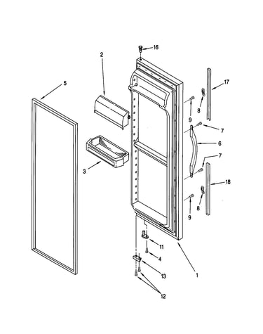 Refrigerator door