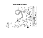 Kenmore 11629412990 hose and attachments diagram