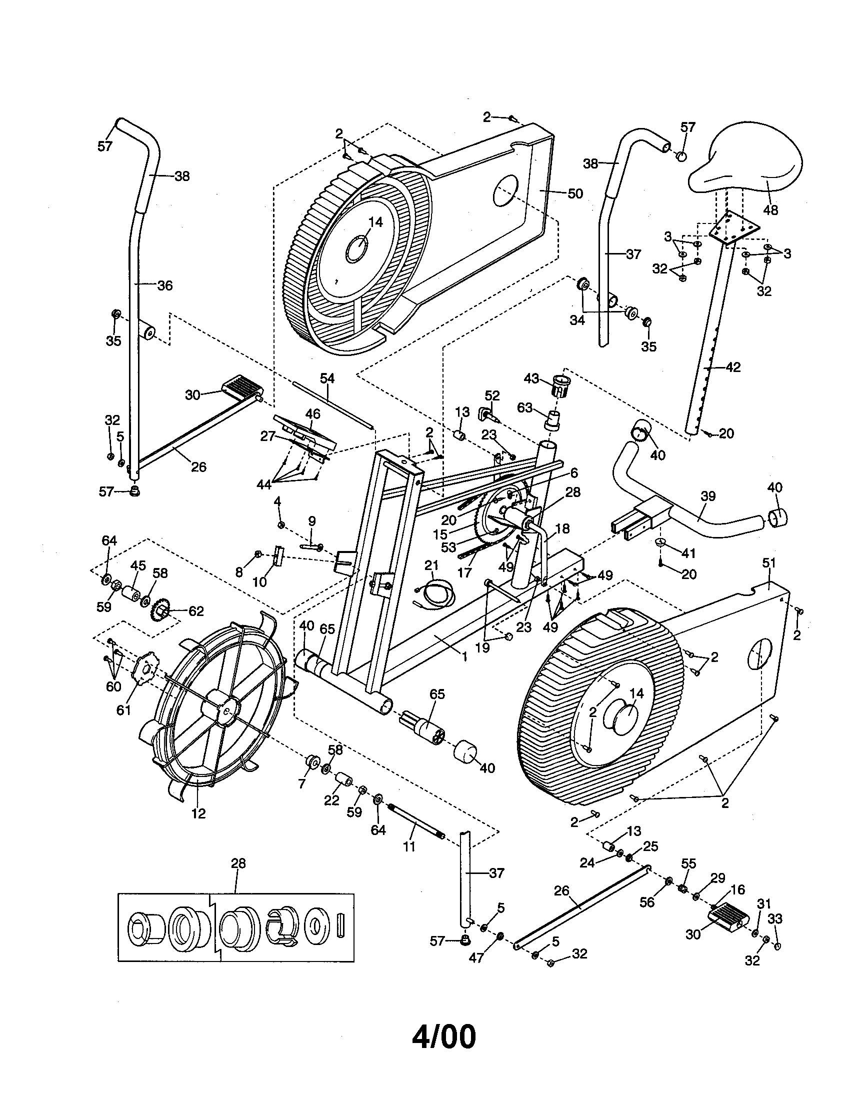Lifestyler 831288265 exercise cycle Parts | Diagrams | Sears PartsDirect