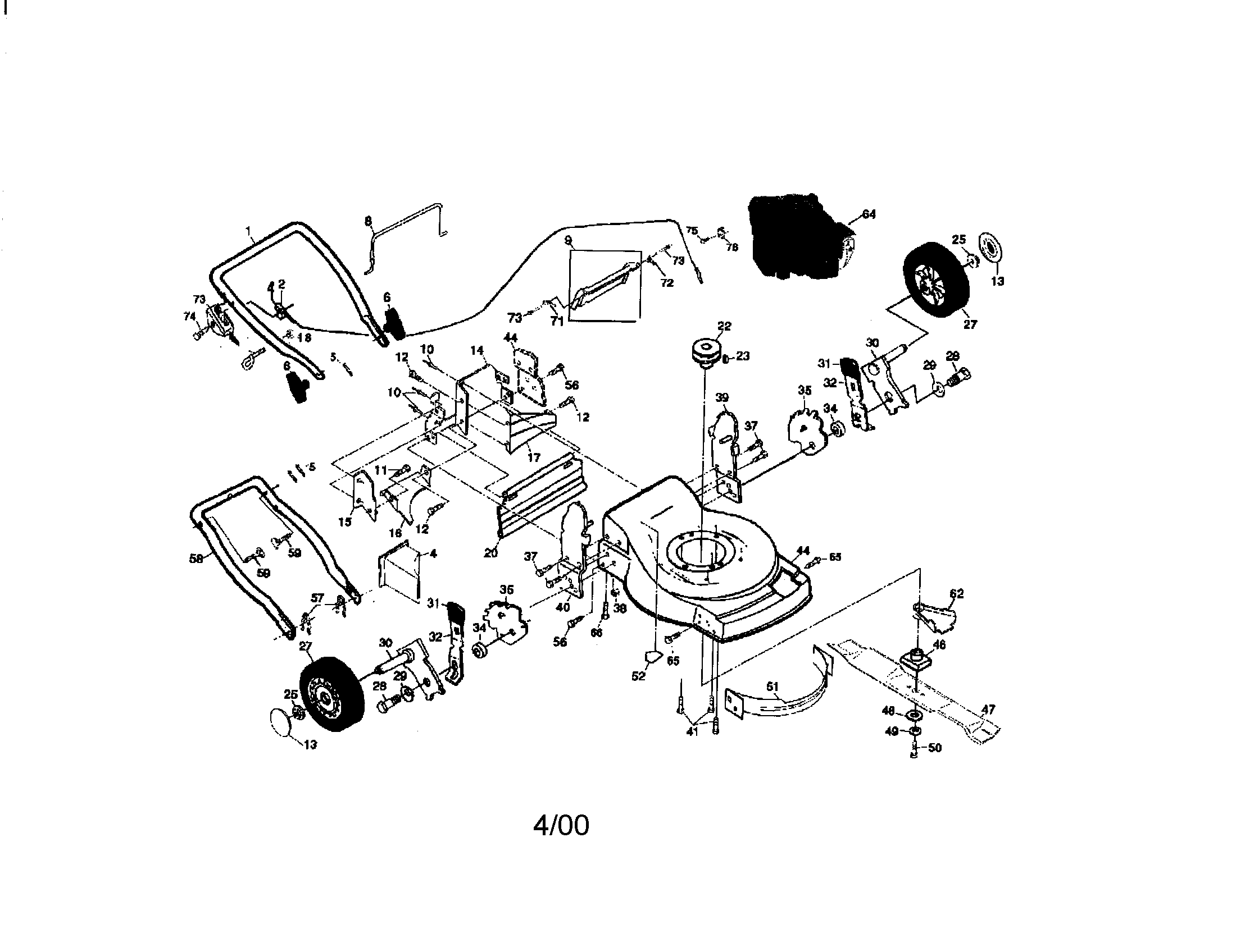 Rotary lawn mower