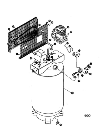 Air compressor diagram