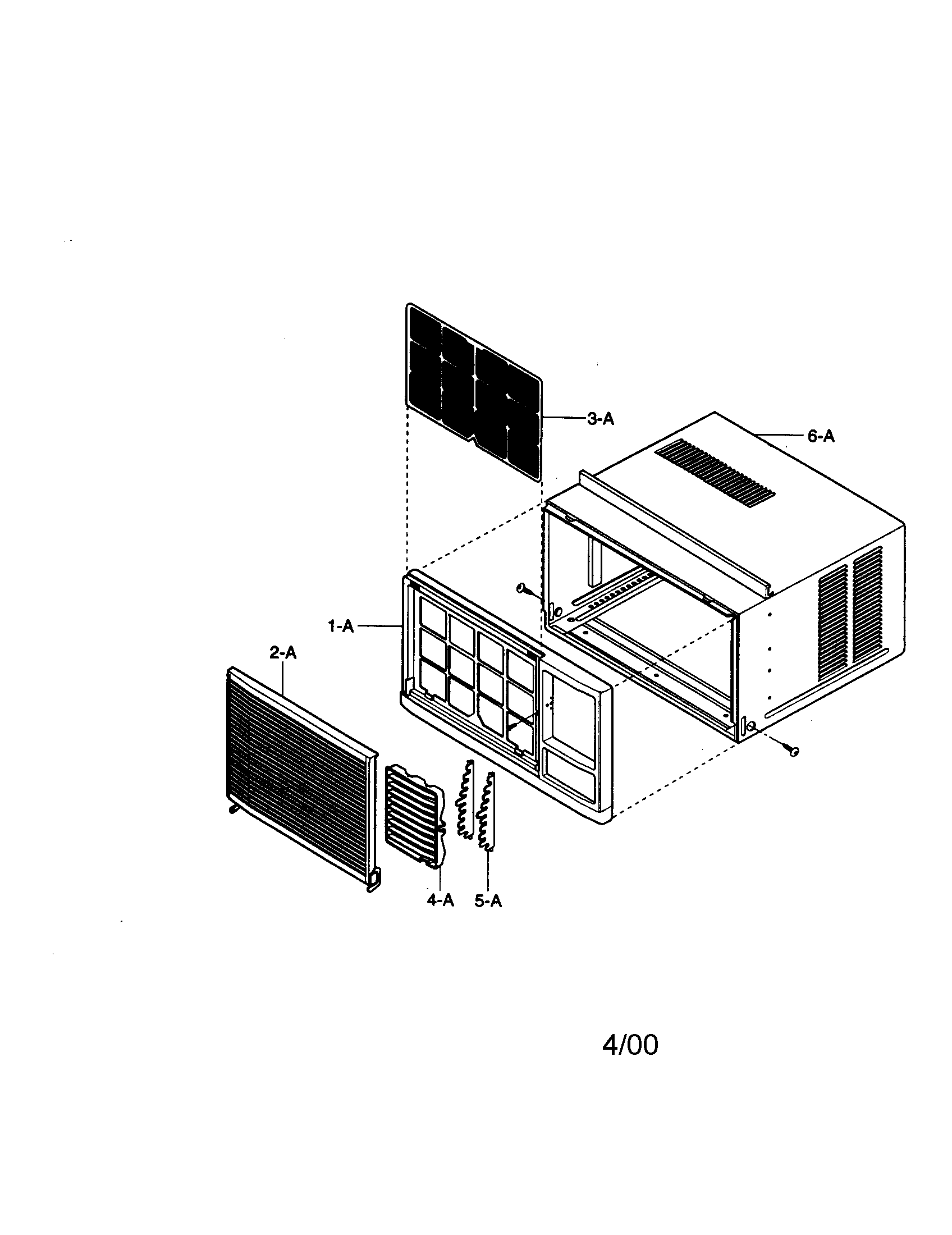 CABINET AND FRONT GRILLE ASSEMBLY