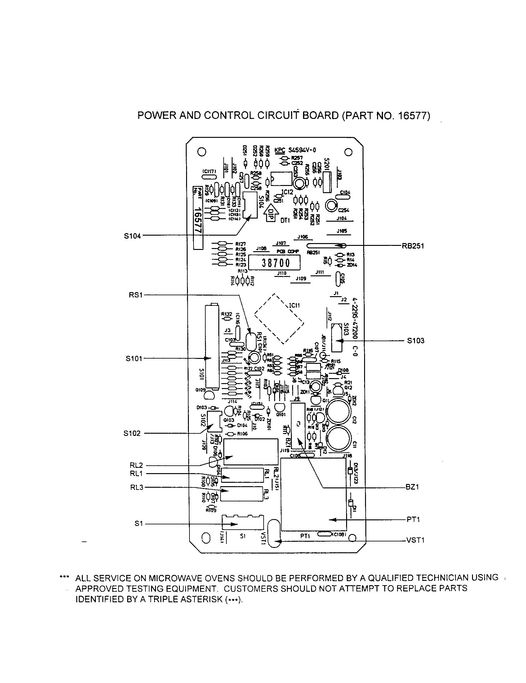 Power and control circuit board