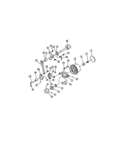 Handwheel/stitch length dial