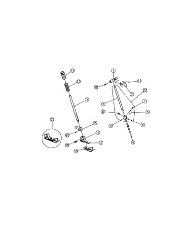 Needle bar/pressure bar and foot