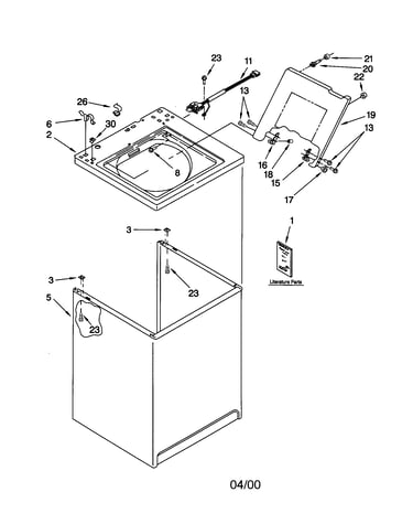 Top and cabinet