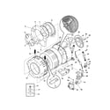 Sears Canada 970-C40042-00 tub and motor diagram