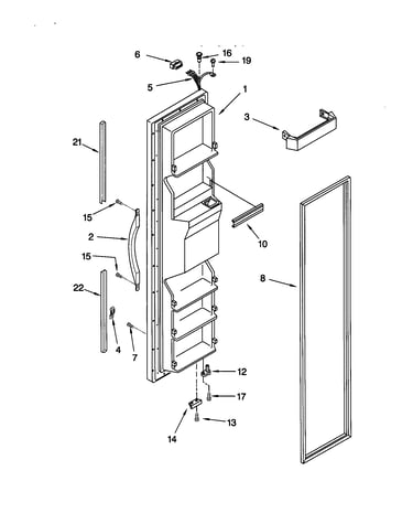 Freezer door