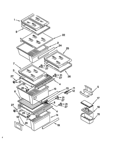 Refrigerator shelf