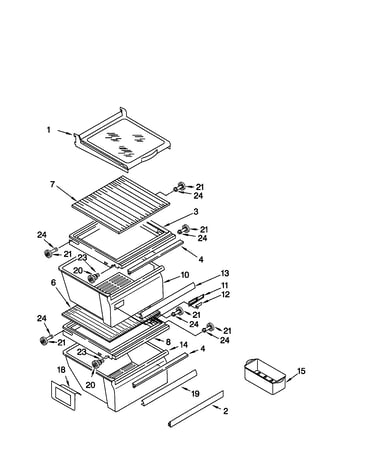 Refrigerator shelf