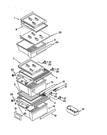 Refrigerator shelf