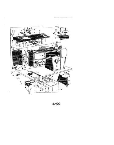 Sewing machine head