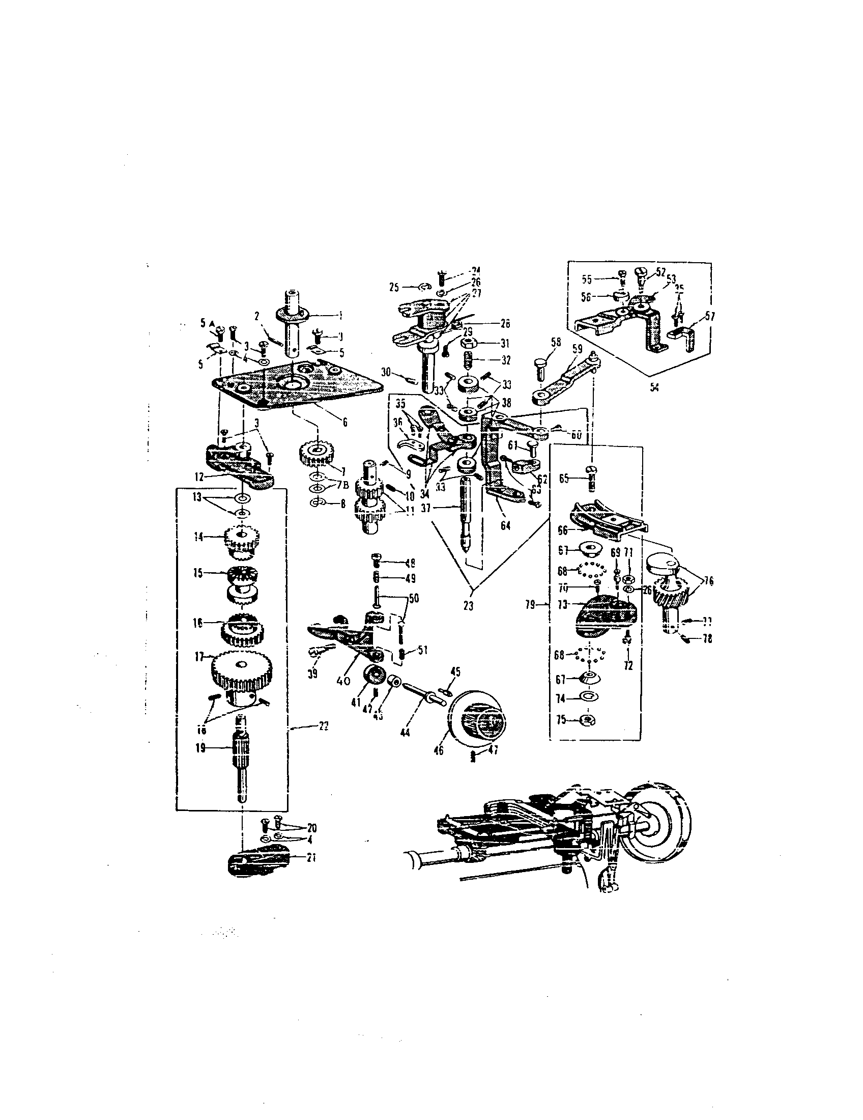 Cam driver axle