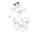 Amana ARR3400W-P1143806NW main top and backguard diagram