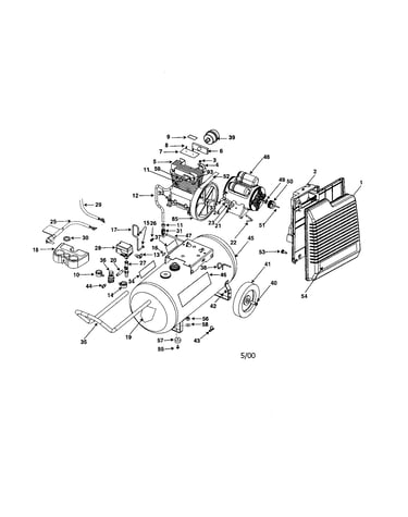 Air compressor diagram