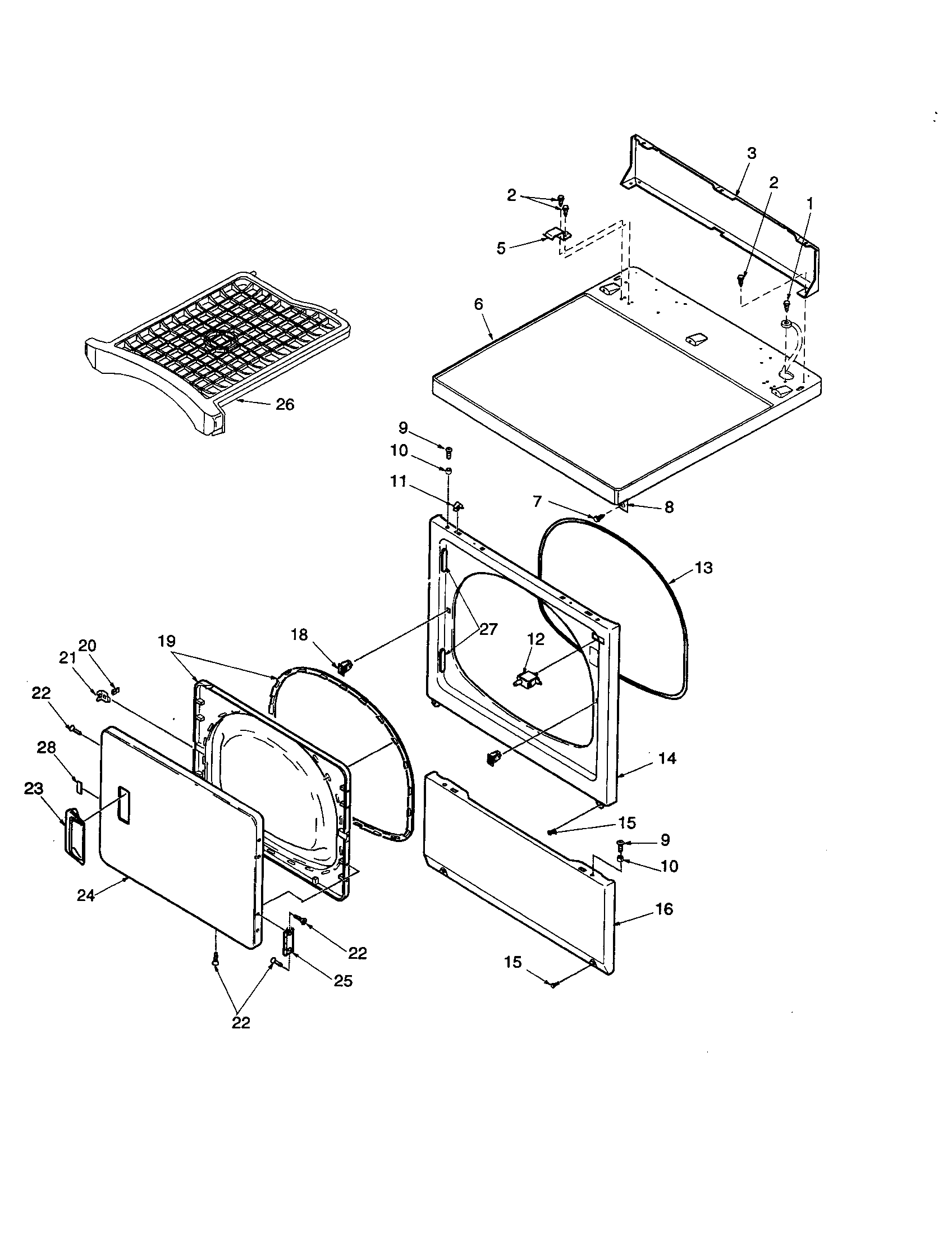 DOOR/ACCESS AND TOP PANEL