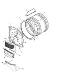 Front bulkhead/air duct/cylinder