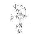 Amana ALW480DAW-PALW480DAW cabinet top/loading door and switch diagram