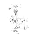 Speed Queen SLW330RAW-PSLW330RAW motor, belt, pump and idler diagram