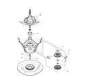 Amana ALW210RAW-PALW210RAW bearing, brake and pulley diagram