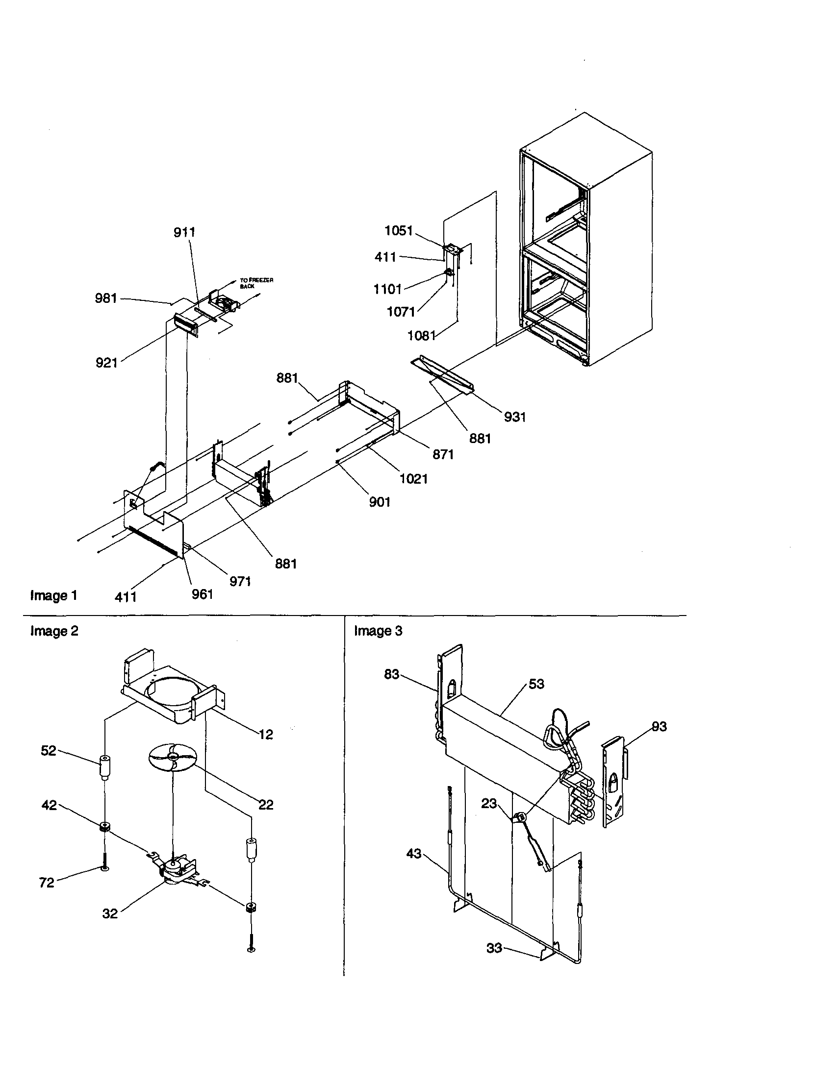 EVAPORATOR/FREEZER CONTROL ASSEMBLY