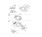 Amana BR18VW-P1320703WW shelf and meatkeeper assembly diagram