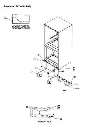 Insulation and roller assembly