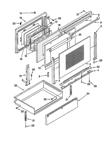 Door and drawer