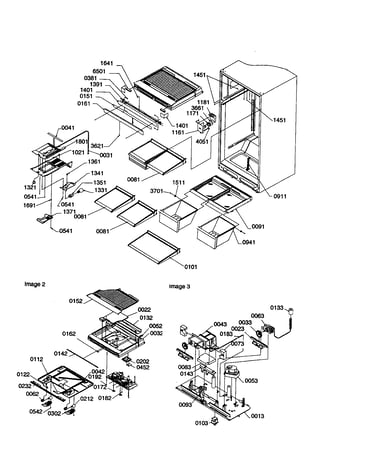 Interior cabinet/drain block