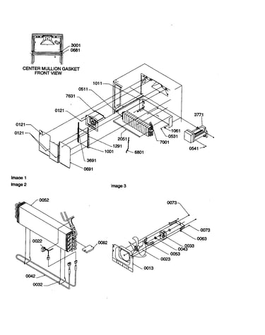 Evaporator/fan motor assembly