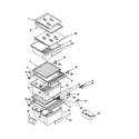 Kenmore 10650567991 refrigerator shelf diagram