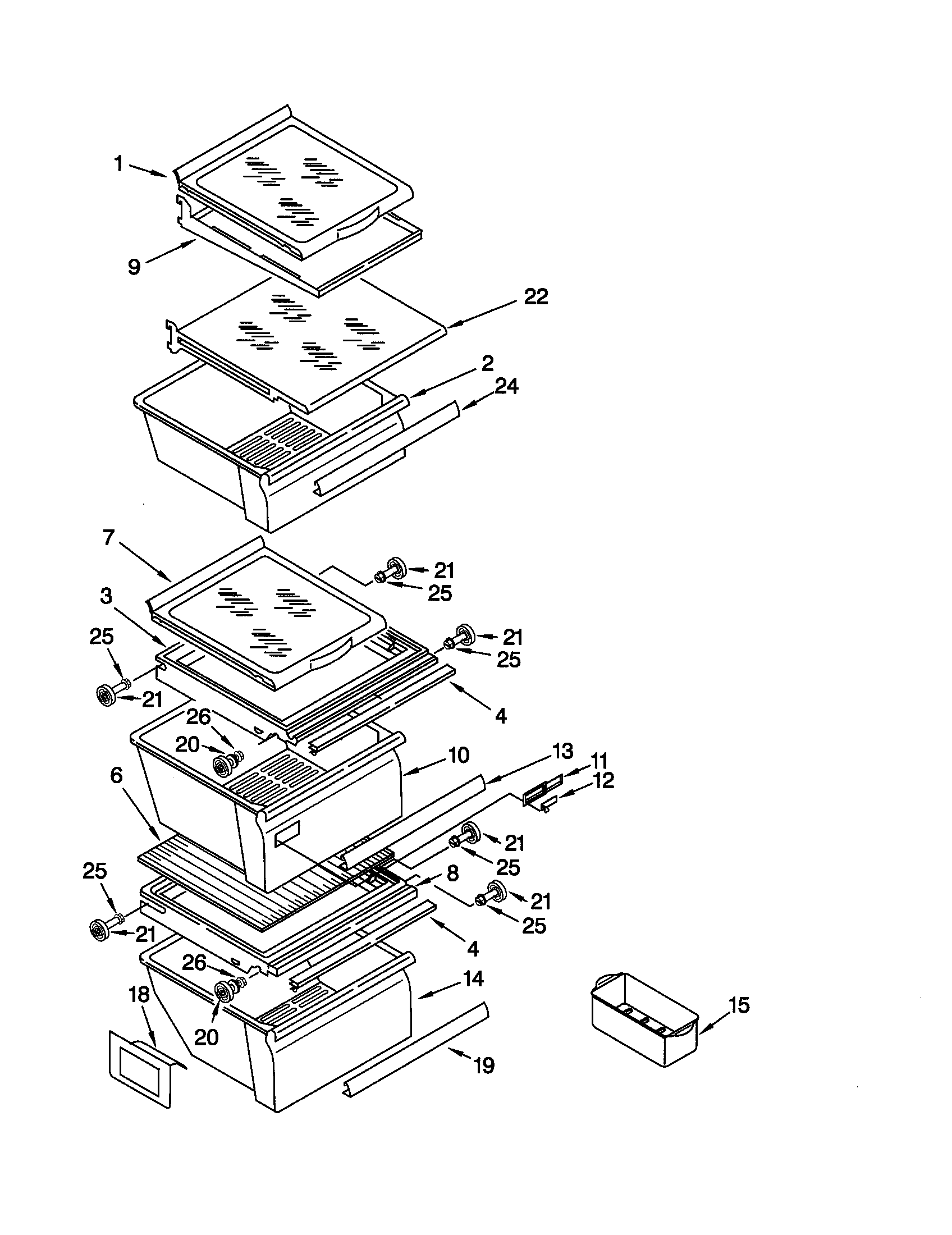 Refrigerator shelf