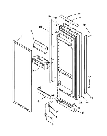 Refrigerator door