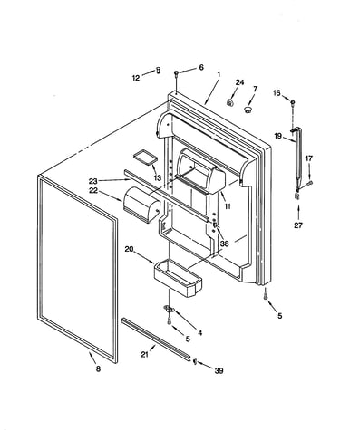 Refrigerator door