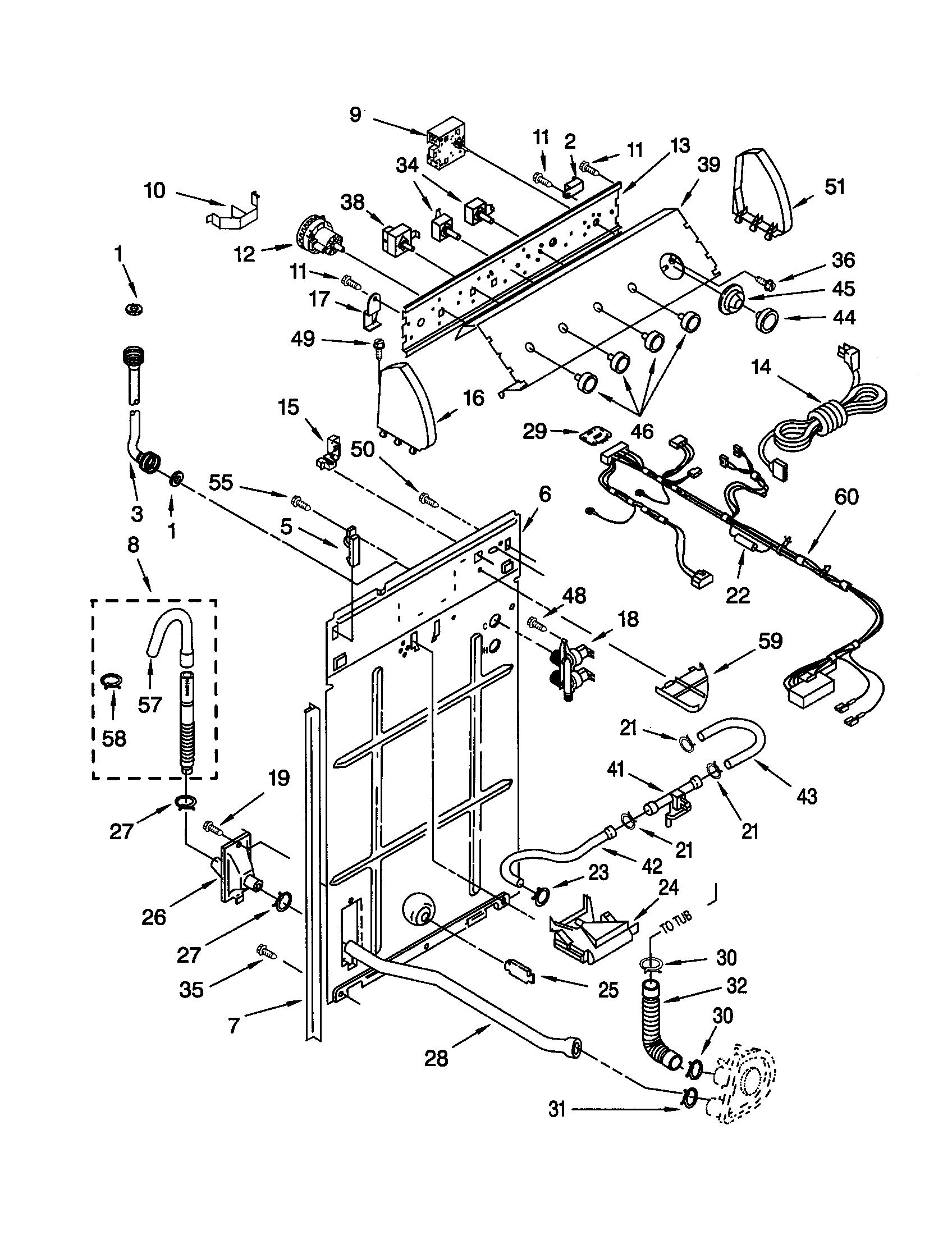 Controls and rear panel