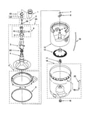 Agitator, basket and tub