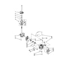 Whirlpool LSQ7533JT0 brake/clutch/gearcase/motor/pump diagram