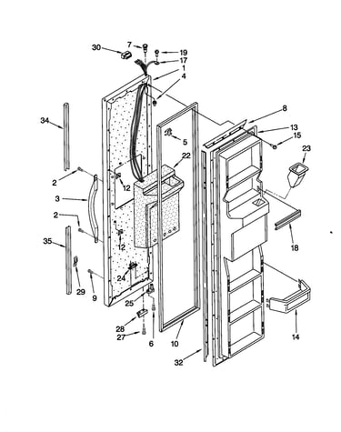 Freezer door