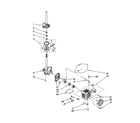 Whirlpool LSQ8000JQ0 brake/clutch/gearcase/motor/pump diagram