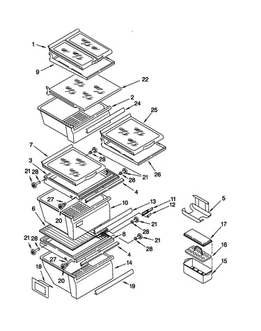 Refrigerator shelf