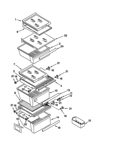 Refrigerator shelf