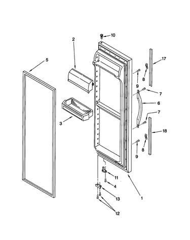 Refrigerator door