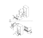 Kenmore 59670009001 cabinet back/water valve assembly diagram