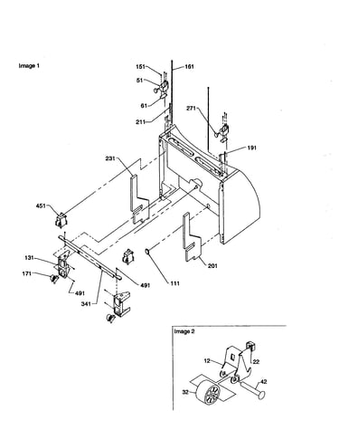 Bottom hinges and rollers