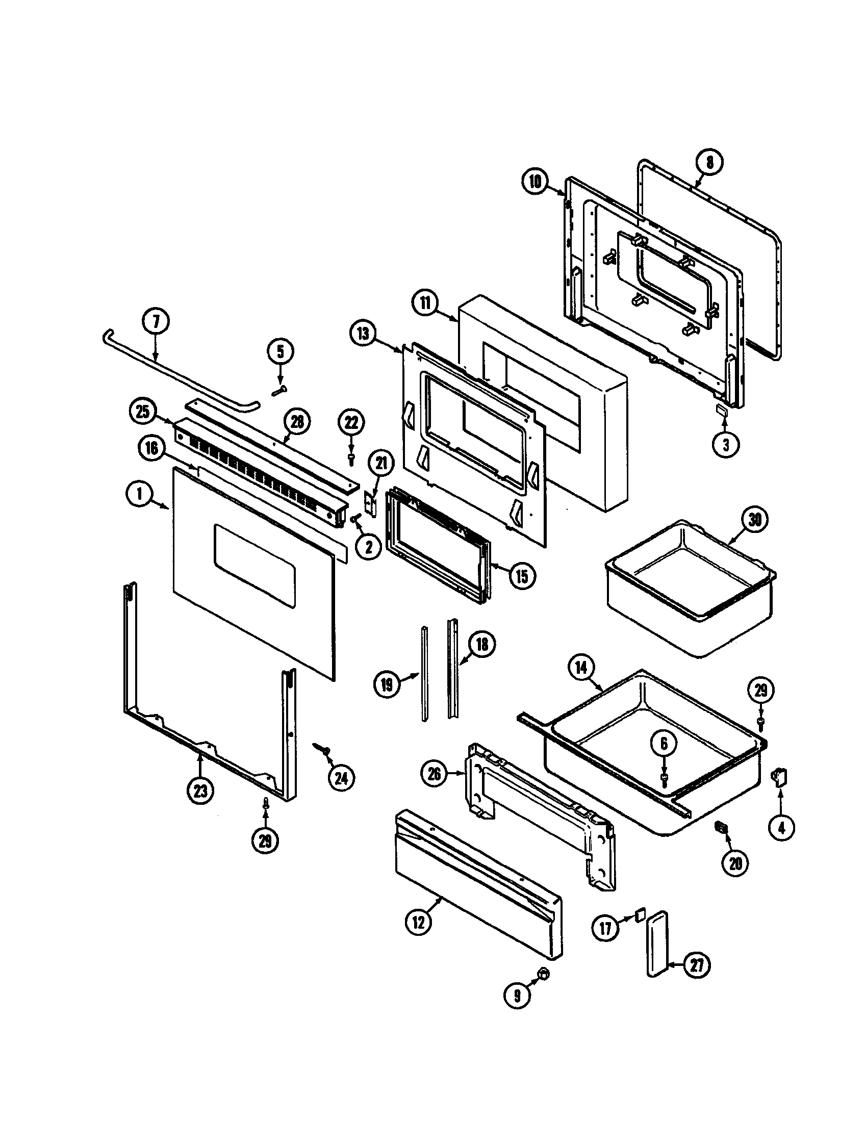 Door/drawer (serial prefix 10)