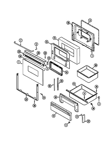 Door/drawer (serial prefix 10)