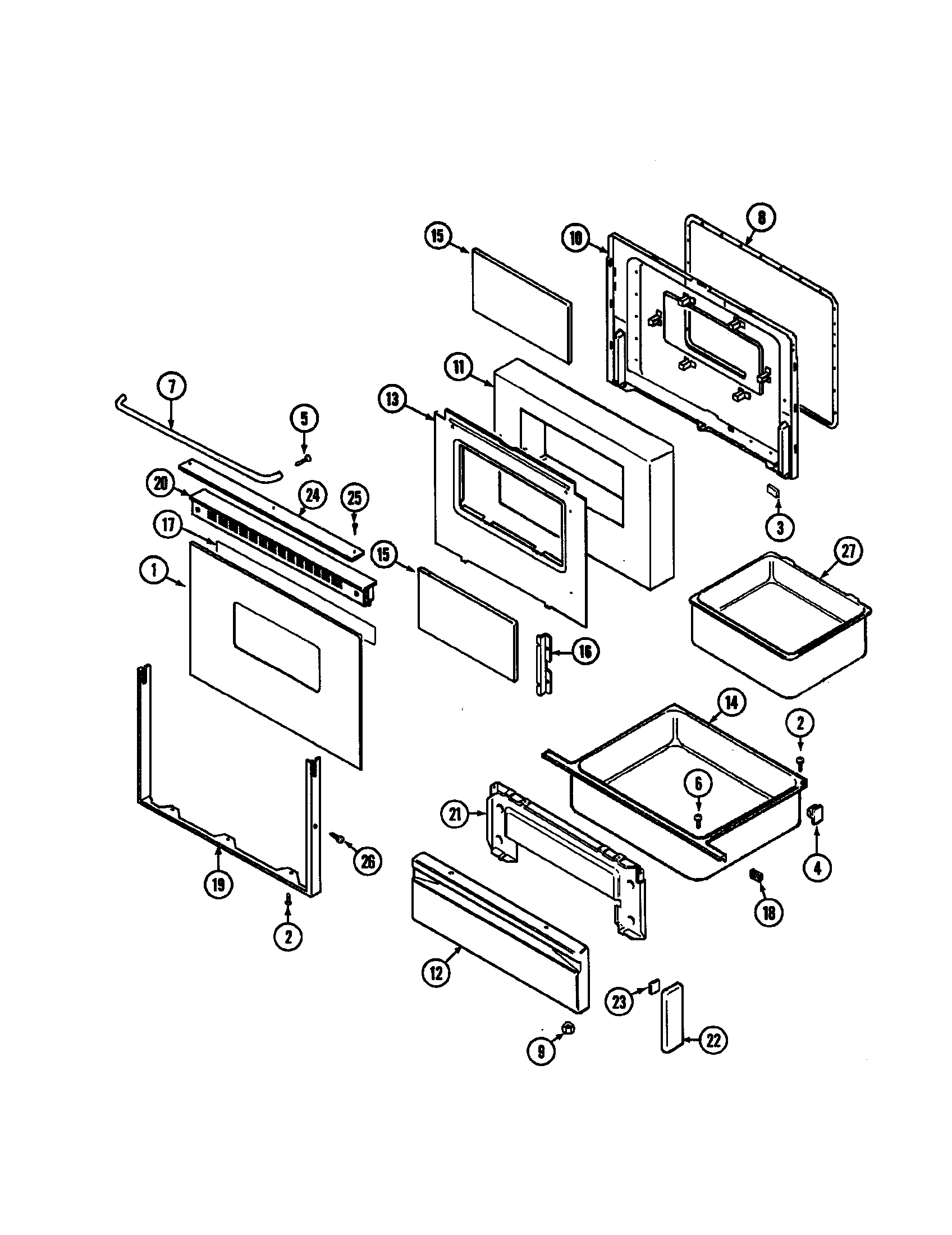 Door/drawer (serial prefix 11)