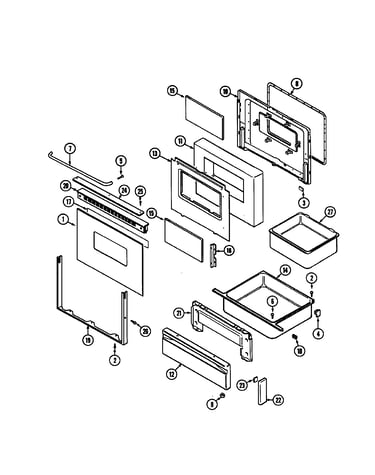 Door/drawer (serial prefix 11)